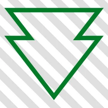 Direction Down Vector Icon Stock Illustration