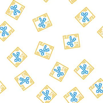 Direction globalization vector seamless pattern 스톡 일러스트