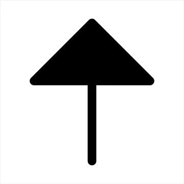 Direction glyph icon vector illustration isolated on white background Stock Illustration