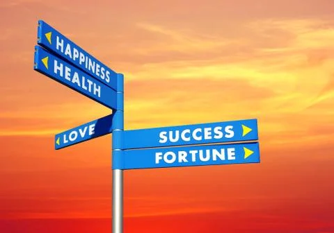 Direction to goals Stock Photos