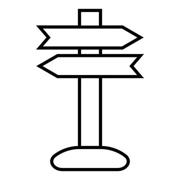 Direction icon vector Stock Illustration