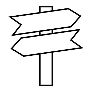 Direction icon vector Stock Illustration