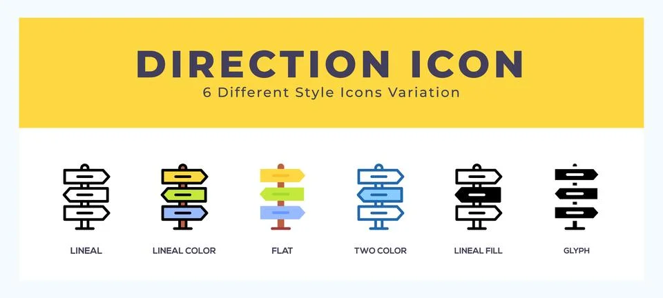 Direction icon for websites and apps. vector illustration 스톡 일러스트