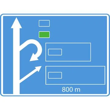Direction indicator. Blue rectangle with arrows and borders. Stock Illustration