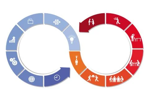 Direction information concept Illustrazione stock
