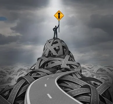 Direction leader 库存插图