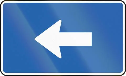 Direction To Left In Iceland Stock Illustration