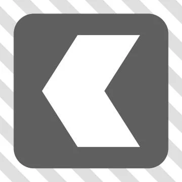 Direction Left Rounded Square Button 스톡 일러스트
