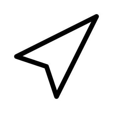 Direction line icon. Vector graphics Stock Illustration
