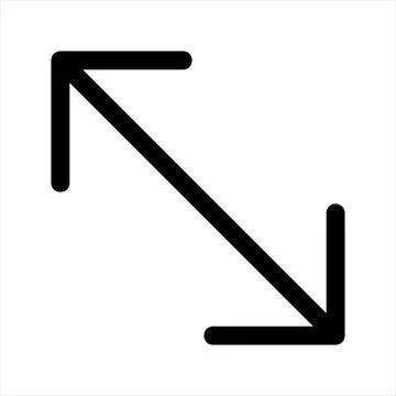 Direction line icon vector illustration isolated on white background Ilustración de archivo