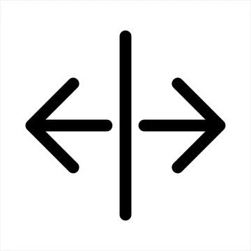 Direction line icon vector illustration isolated on white background 스톡 일러스트