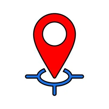 Direction, location, mark icon. Stock Illustration