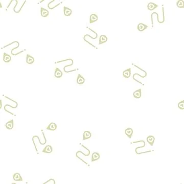 Direction to love glyph vector seamless pattern Stock Illustration