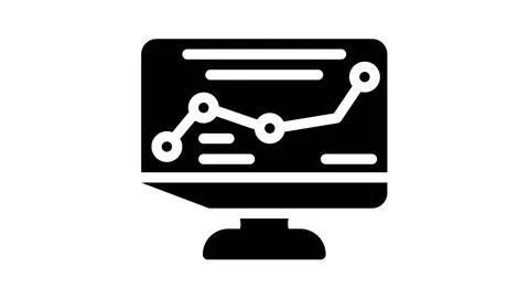 Direction map railway glyph icon animation 스톡 동영상 166672891
