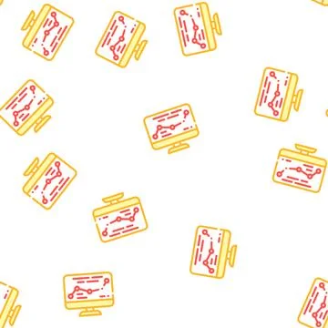 Direction map railway vector seamless pattern Illustrazione stock