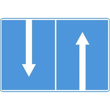 The direction of movement along the lanes. Vector image. Illustrazione stock