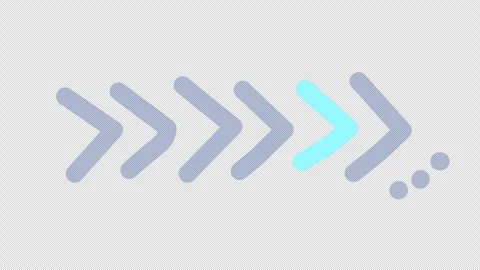 Direction one sideways direction progress flow movement forward next arrows Stock Footage 326839689