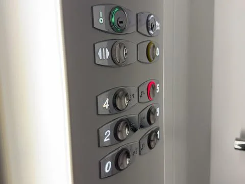 Direction panel of Elevator, Lift Stock Photos