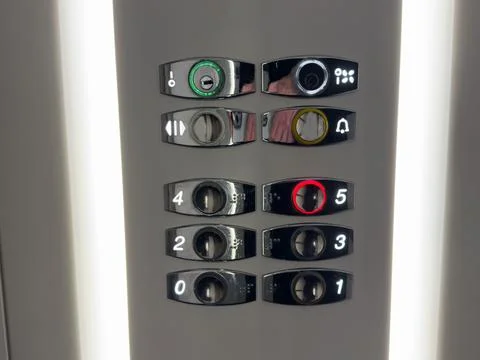Direction panel of Elevator, Lift Stock Photos