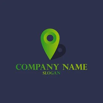 Direction Point Logo Inspirations Template Stock Illustration