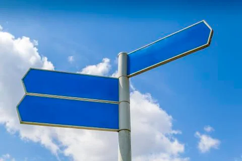 Direction post Stock Photos