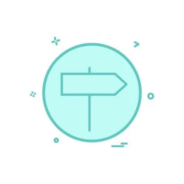 Direction right basic icon vector design 스톡 일러스트