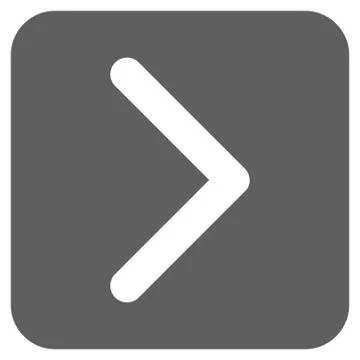 Direction Right Flat Squared Vector Icon Stock Illustration