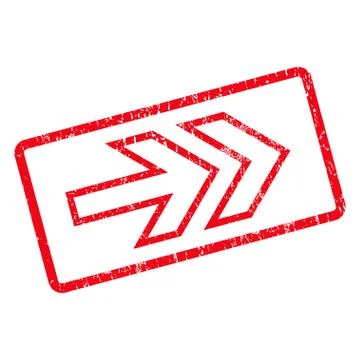 Direction Right Icon Rubber Stamp Stock Illustration