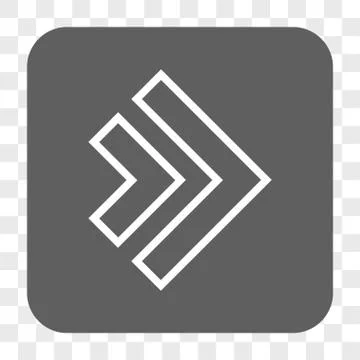 Direction Right Rounded Square Button 스톡 일러스트