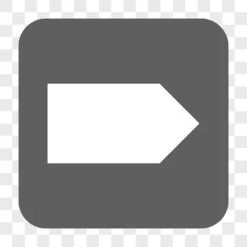 Direction Right Rounded Square Button Illustrazione stock
