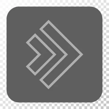 Direction Right Rounded Square Button 스톡 일러스트