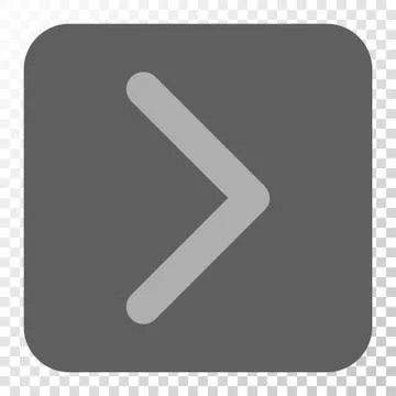 Direction Right Rounded Square Button 스톡 일러스트