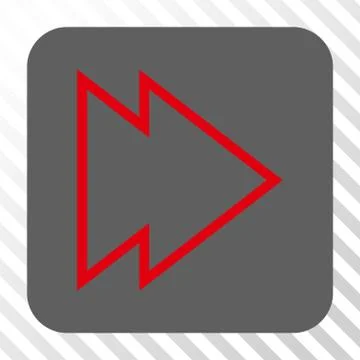 Direction Right Rounded Square Button 스톡 일러스트