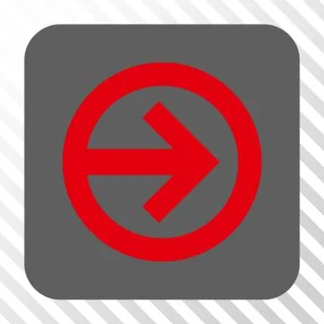 Direction Right Rounded Square Button 스톡 일러스트