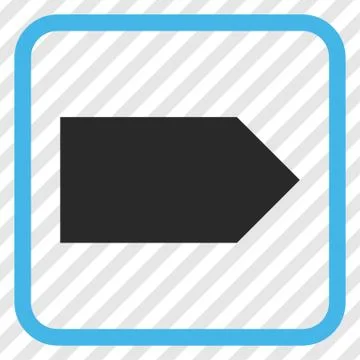 Direction Right Vector Icon In a Frame 스톡 일러스트