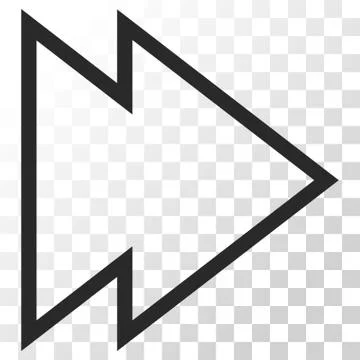 Direction Right Vector Icon Stock Illustration