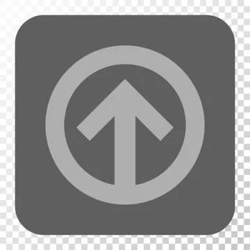Direction Up Rounded Square Button 스톡 일러스트