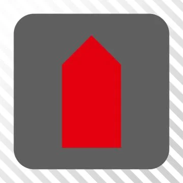 Direction Up Rounded Square Button Stock Illustration