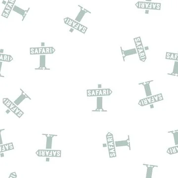 Direction safari nameplate glyph vector seamless pattern イラスト素材