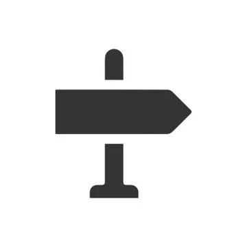 Direction Sign Icon Stock Illustration