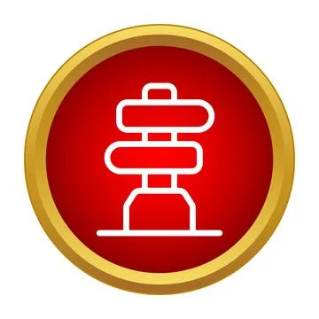 Direction sign icon representing guidance and wayfinding navigation Illustrazione stock