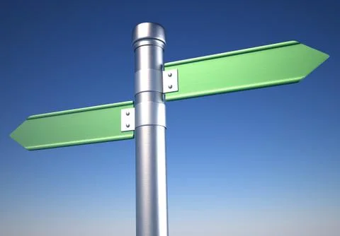 Direction sign Stock Illustration