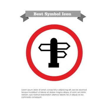 Direction sign Stock-Illustration