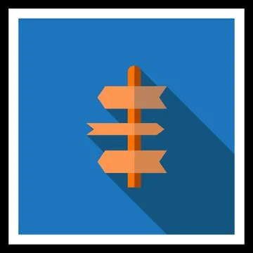 Direction sign 스톡 일러스트