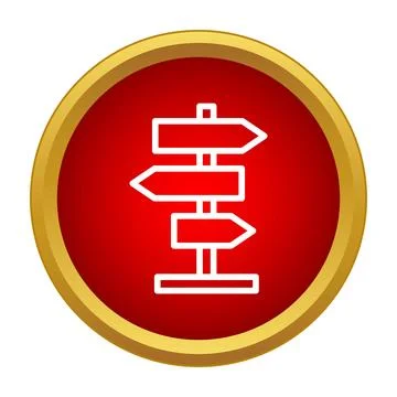 Direction signpost showing multiple choice and navigation paths 스톡 일러스트