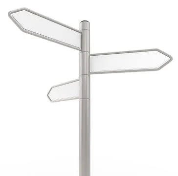 Direction signs x 3 Stock Illustration
