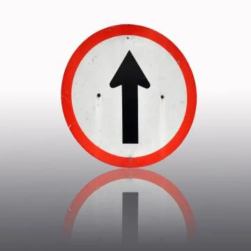 Direction traffic sign Illustrazione stock