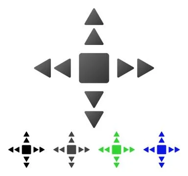 Direction Triangles Flat Gradient Icon イラスト素材