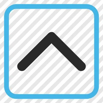 Direction Up Vector Icon In a Frame Stock Illustration