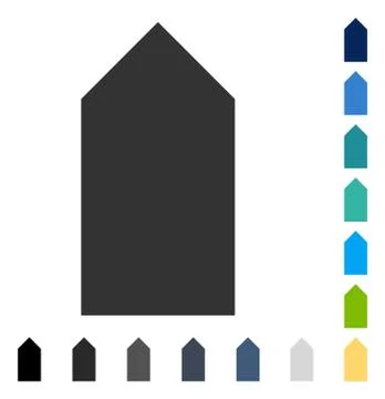 Direction Up Vector Icon Illustrazione stock